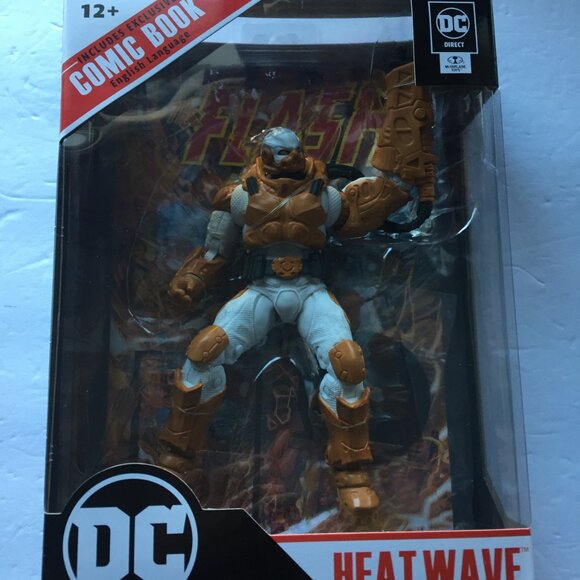 NEW DC Comics Heat Wave 7'' McFarlane Figure With Flash Comic - Picture 3 of 10